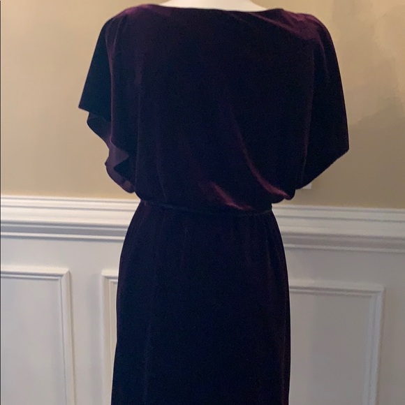 Jessica H Velvet Dress in Rich Purple - Picture 5 of 5